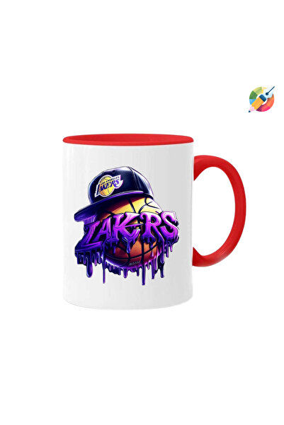 CERCİBAZAAR Printed Trophy Cup with Los Angeles Lakers Logo