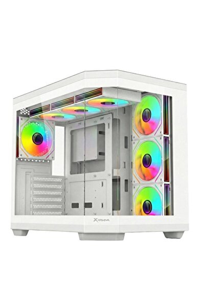 IZOLY XGAMING V950 WHİTE 7 X ARGB Fan 750W 80+Bronze Gaming Case (426*285*380mm)