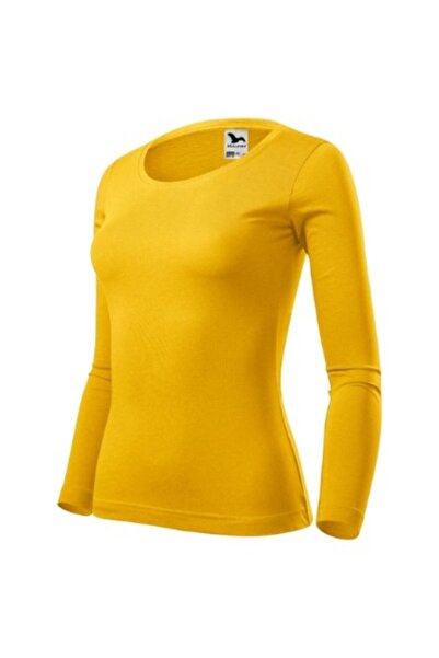 Malfini Women's T-shirt, Fit-T LS 169, XL Yellow