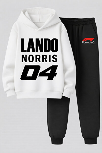 MAGORS Lando Norris Printed 3-Ply Quality Sweatshirt and Trackpants F1 Childr...