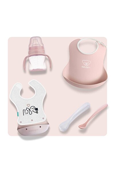 Mamajoo BabyBjörn & 4'lü Beslenme Seti - Powder Pink