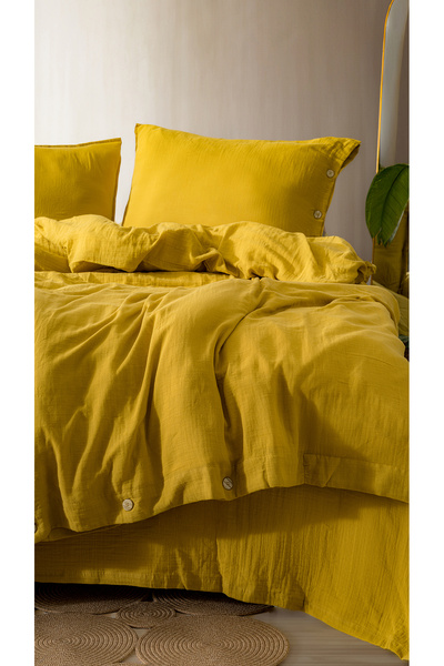 MYLASA HOME Σετ Παπλωματοθήκης Cloudy Mood Muslin Διπλό 200x220 cm 100% Βαμβάκι