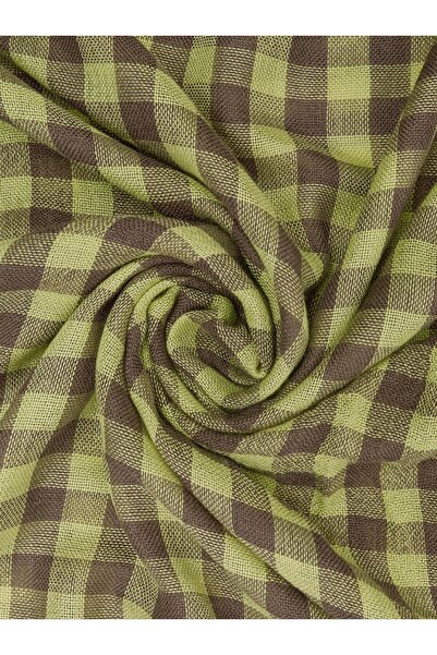 PARFOIS Yünlü Jakarlı Kare Desenli Şal