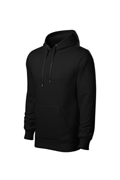Malfini Ανδρικό φούτερ με κουκούλα, Cape 413, M Μαύρο