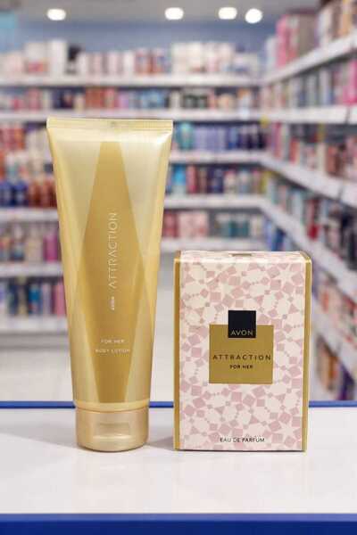 AVON ATTRACTION perfume and lotion set