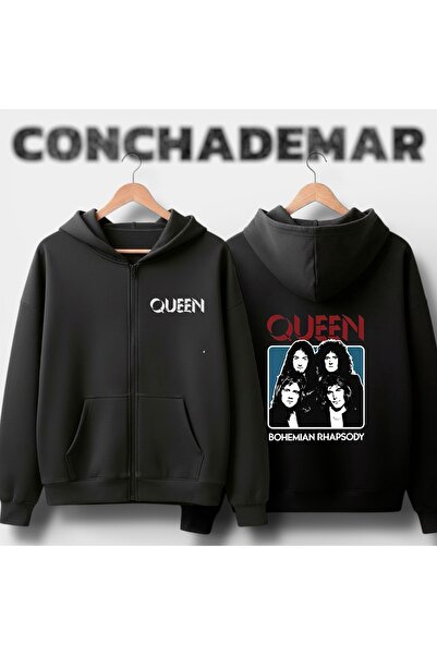 Vordevia Queen Printed Oversized 3 Thread Cotton Cardigan