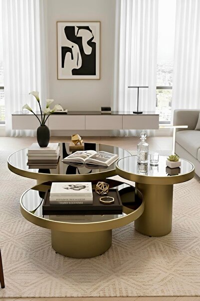 YerginDesign LUBLIN ESKİTME ORTA SEHPA