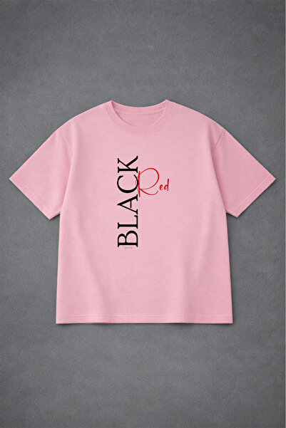 LORVEX Oversized Unisex T-Shirt 100% Cotton Comfortable Fit Black Red Printed...