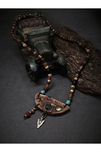 Takı By Erk SADECE 1 TANE ÜRETİLEN ! ! ! - EL EMEĞİ - HAKİKİ DERİ UÇLU - OK O...