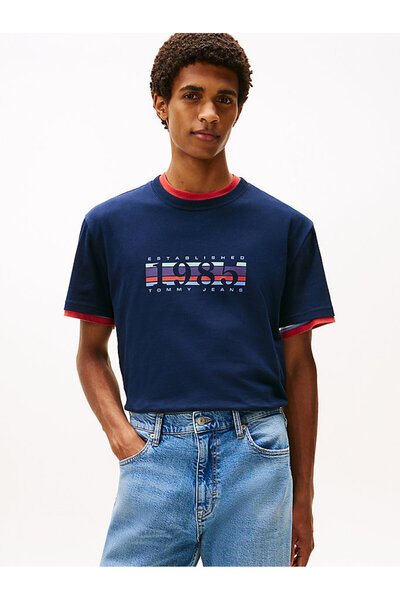 Tommy Hilfiger Erkek TJM Regular 1985 Dna Grafik SS T-shirt