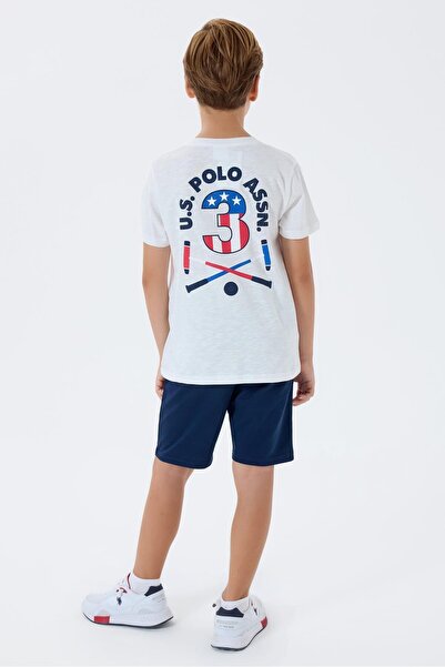 U.S. Polo Assn. Boys' 100% Cotton Bermuda Set – Summer Casual Comfortable Fit