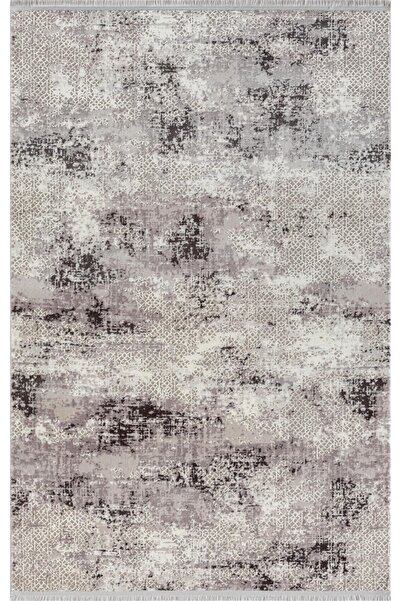 Karmen Halı Tokyo 1701 Gri Halı Antrasit Detaylı Modern Klasik Desen Akrilik ...