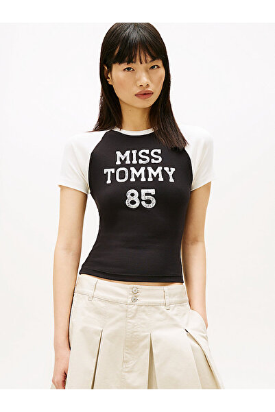 Tommy Hilfiger Kadın TJW Slim Miss Tommy SS T-shirt