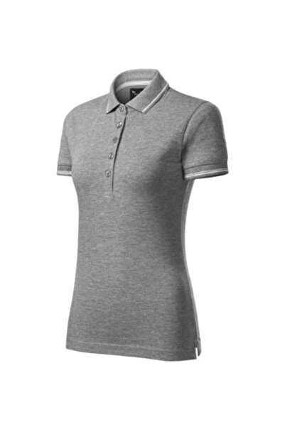Malfini Tricou polo de damă, Perfection uni 253, M Gri