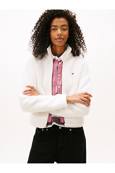 Tommy Hilfiger Kadın TJW Regular S-Flag Teddy Sweatshirt