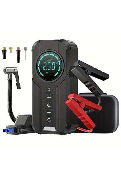 CHAPPELINE بطارية تشغيل سيارة محمولة PW09 بسعة 6000 مللي أمبير مع منفاخ هواء ...