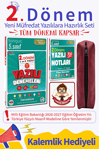 Tonguç Yayınları 5. Sınıf 2. Dönem Tüm Dersler Yazılı Denemeleri & Notları | ...
