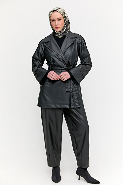 Setrms Kruvaze Suni Deri İkili Takım