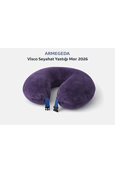 New Armegeda Neck Support Visco Travel Pillow PURPLE 2026 Model