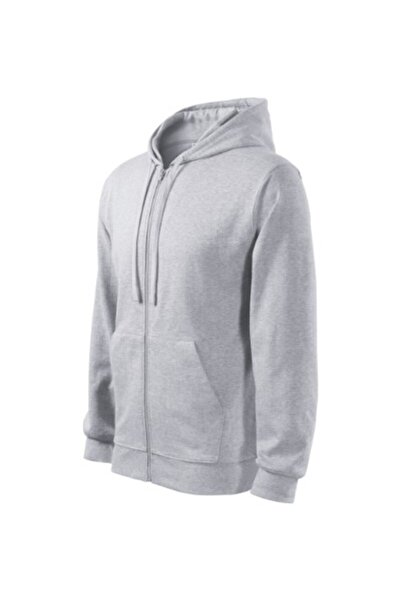 Malfini Hanorac bărbătesc, cu fermoar trendy 410, gri 3XL