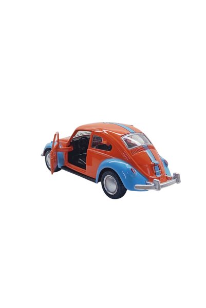 craftivio 1:36 Metal Classic Vosvos Pull and Go Car Doors Open Toy 1967 Volkswagen Beetle - Orange