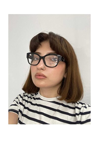 Vogue Vo5635u W44 51ekt Small Kadın Mavi Işık Korumalı Ekran Gözlüğü Siyah