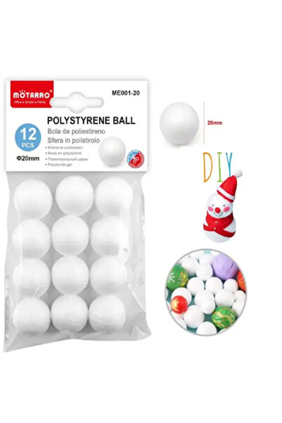 MOTARRO Polystyrene Balls 20mm ME001-20 – Lightweight Styrofoam Craft Balls f...
