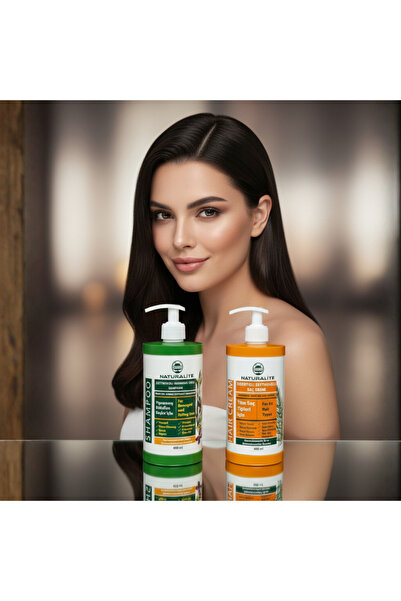 Naturalite مجموعة شامبو وبلسم بخلاصة الثوم وزيت الزيتون مع الريحان - عناية مقوية