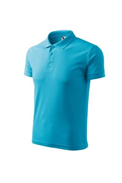 Malfini Tricou polo bărbătesc din piqué, turcoaz, mărimea 2XL