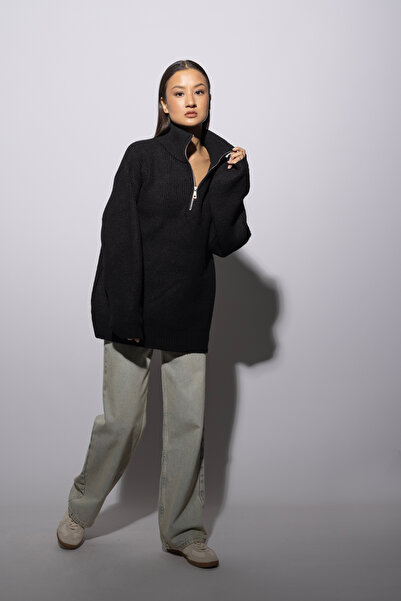 Nisan Pulover tricotat cu fermoar