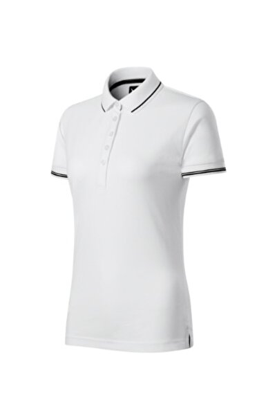 Malfini Tricou polo de damă, Perfection uni 253, mărimea S, alb