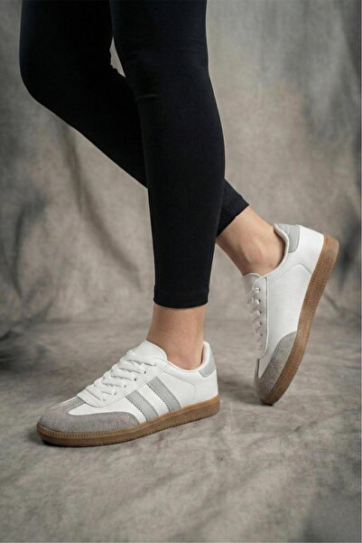 Oksit Sany Retro Lightweight Comfortable Sole Lace-Up Women's Sneaker