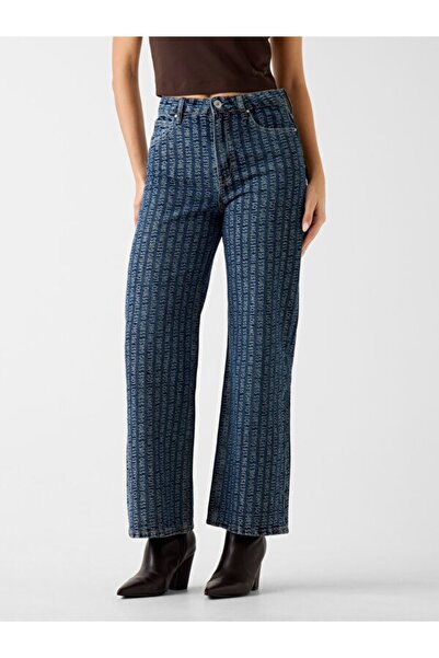 Guess Indigo Kadın Relaxed Fit Jean