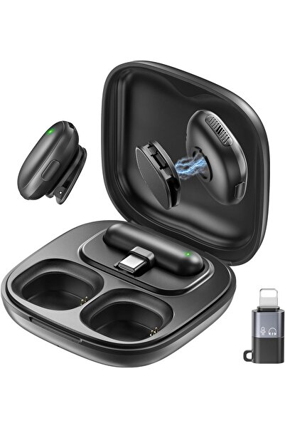 JBQ ميكروفون ClearVoice اللاسلكي المغناطيسي - ميكروفون عازل للضوضاء مناسب لمد...