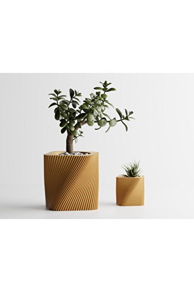 Sani Decorative pot Sani, Corba, medium 115 x 115 x 112 mm, Gold