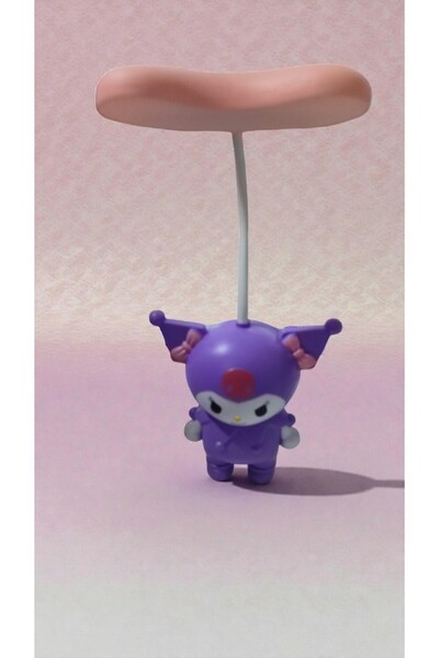 FAMEMUS ACCESSORY Kuromi Çocuk odasına Uygun Masa ve Gece Lambası boyut:20 cm