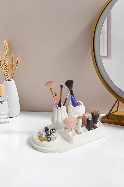 betonmall Organizator decorativ pentru masă de machiaj - Set de 5 piese din b...