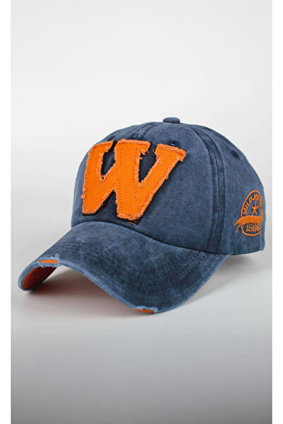 Verahed Antique Detailed W Embroidered Burgundy Baseball Unisex Adjustable Ba...