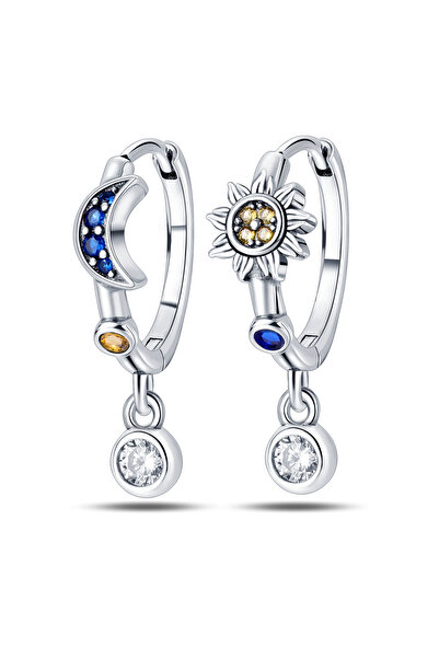 Choice أقراط PAE183 الأكثر رواجاً، مصنوعة من الفضة عيار 925، مرصعة بالزركون ا...