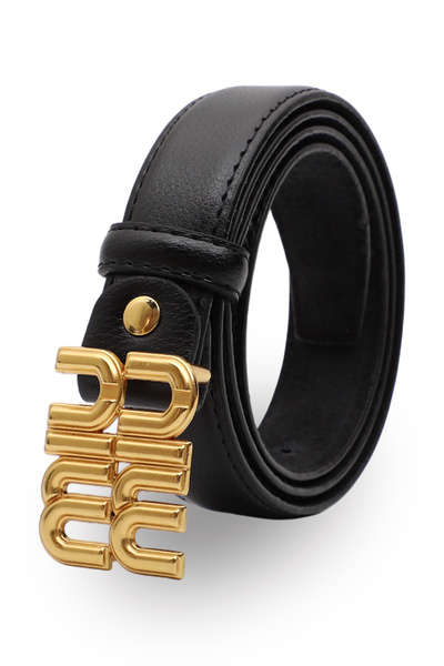 Moxe Collection Women's Genuine Black Belt