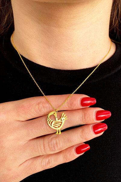 Nicheloop 925 Ayar Sevgiliye Özel Spiritüel Hediye Sankofa Kuş Gümüş Kolye