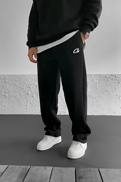 THE RULE Pantaloni de sport Corteiz C cu imprimeu Baggy 3 Yarn Ş cu căptușeal...