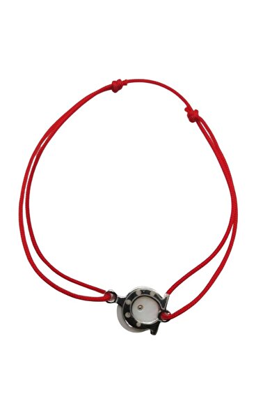 Crocodileskids Bratara cu Nod Dublu Argint 925, Potcoava cu Sidef