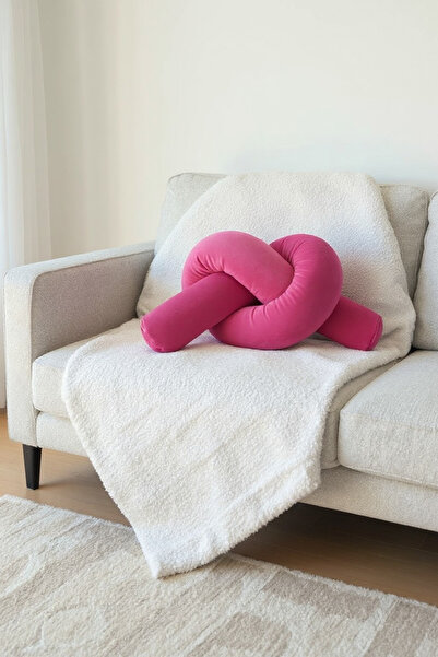 JACA Kadife Peluş Kumaş Dekoratif Sosis Yastık