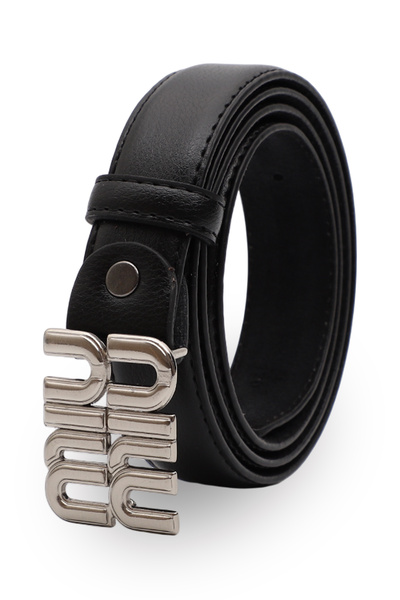 Moxe Collection Women's Genuine Black Belt