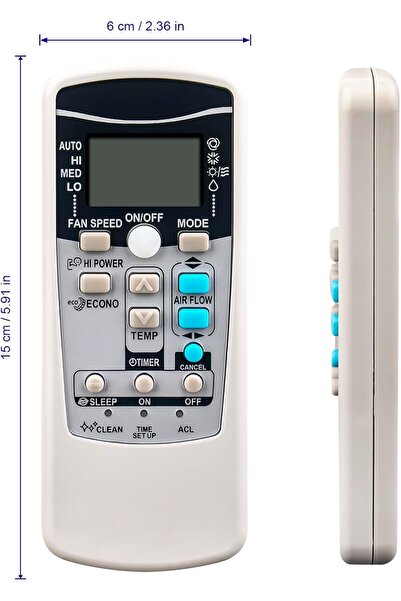 Generic Mitsubishi AC Remote Control MITS01 Universal Replacement Remote Comp...