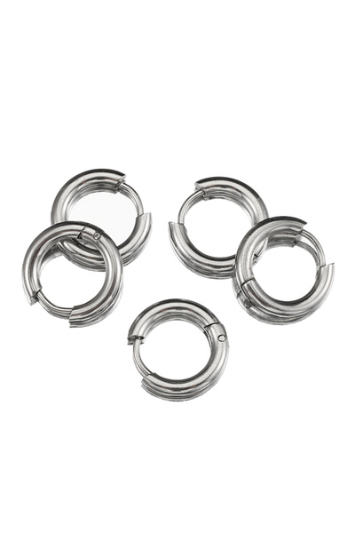 Choice 10 قطع من حلقات الأذن المصنوعة من الفولاذ المقاوم للصدأ، مقاس 8-20 مم،...