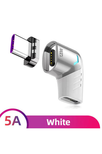 Choice White 120W Usb C To Type C Magnetic Adapter Fast Charging Usb Type C M...