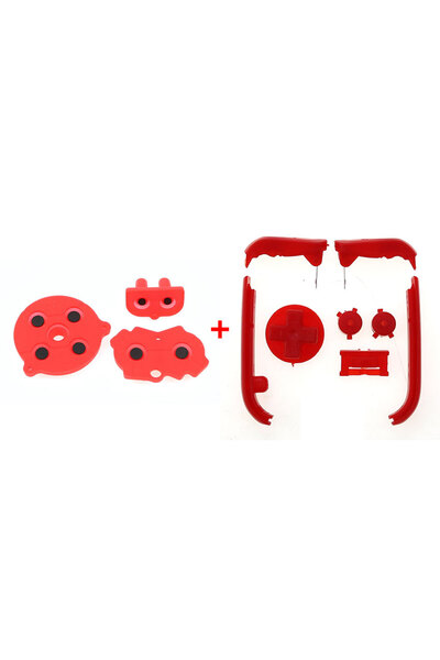 Choice Red JCD For Gameboy Advance GBA Replacement Plastic D Pads A B Power O...