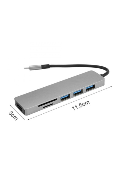 CT STONES Airsky Hc74C 6 in 1 HDMI Converter